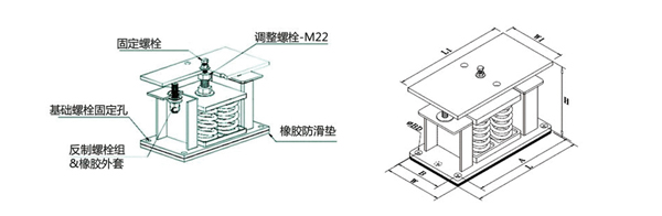 可調試彈簧減震器