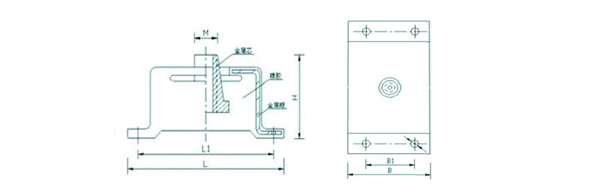 BE-120柴油機橡膠減震器 結(jié)構(gòu)